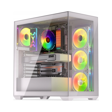 Корпус Krux Exo RGB, білий (KRXD009)