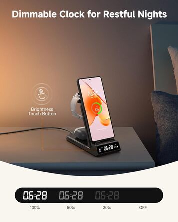 Зарядна станція SwanScout 703F 3-в-1 для Samsung Galaxy Z Flip 7/Watch 8/Buds (без адаптера)