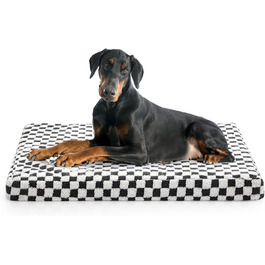 JOEJOY Extra Large Orthopedic Dog Bed, Extra Large Washable Cat Bed Dog Cushion with Memory Foam Washable Removable Waterproof Lining Orthopedic Dog Bed Gray (L 112 x W 82 x H 8 cm, Dark Gray)