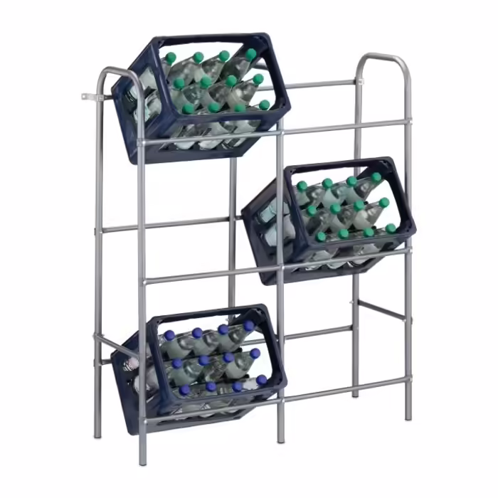 Relaxdays Beverage Crate Shelf for 6 Crates