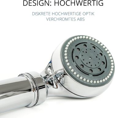 Legionella Filter Showerhead Safety Chrome | Medical Technology | Certified | Immediate Protection | Discreet | High Quality
