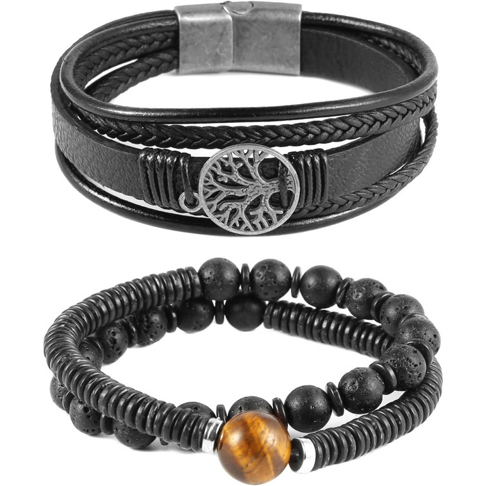 Браслети HZMAN з натуральної шкіри 