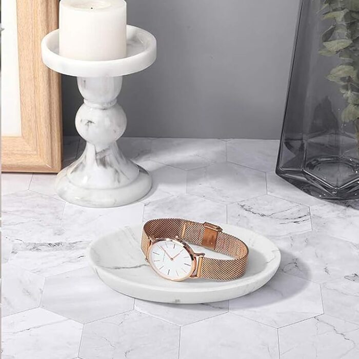 Підставка для мила MYLERCT, 11.5 x 10 см, з ефектом мармуру, для ванної кімнати та кухні