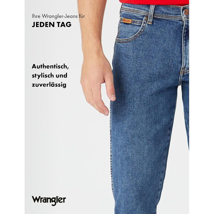 Джинси чоловічі Wrangler Texas 34W/32L Stonewash - класичні джинси з потертим ефектом