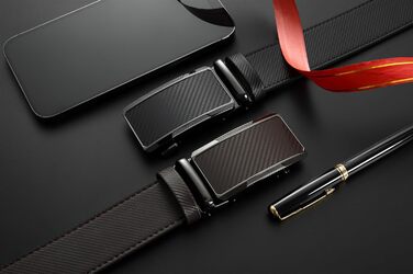 Чоловічий шкіряний ремінь DOOPAI з автоматичною застібкою, 35 мм, регульований розмір, без отворів, білий/чорний