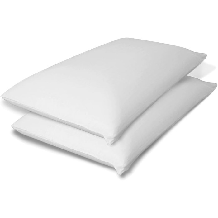 MiaSuite Two Memory Foam Pillows, hypoallergenic and orthopedic, 13 cm height