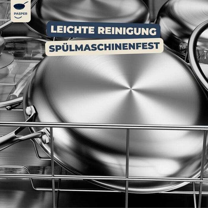 Сковорода Bratpfanne 20 см з нержавіючої сталі з антипригарним керамічним покриттям (індукція, електро, газ, духовка) без PFOA, PTFE та PFAS