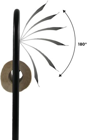 Набір для унітазу MSV Bad Serie Abby з висувним контейнером для щітки, чорний