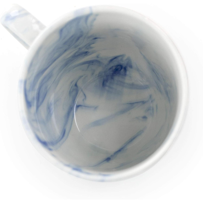 Набір посуду Elama, 16 частин, чорно-білий мармур, блискучий