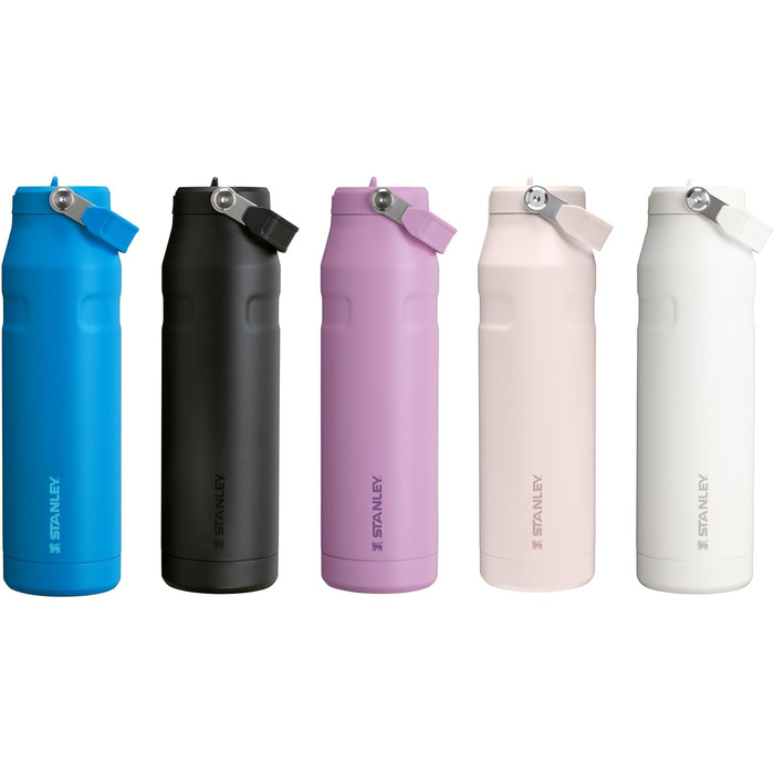 Термопляшка Stanley 1913 Flip Straw 1.06L Frost — герметична пляшка зі соломинкою, сталева, BPA-free