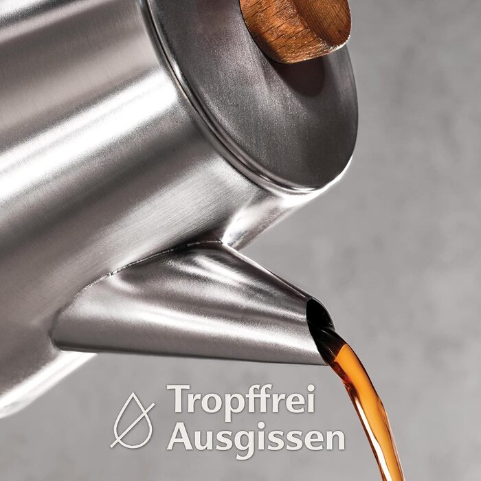 Teapot with infuser and trivet - Stainless steel & FSC wood - Induction and all other stovetops - 1200ml