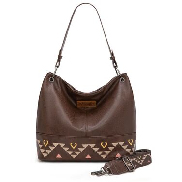 Сумка жіноча Wrangler Hobo з екошкіри, верхня ручка, кросбоді та сумка-тоут (Western Coffee)