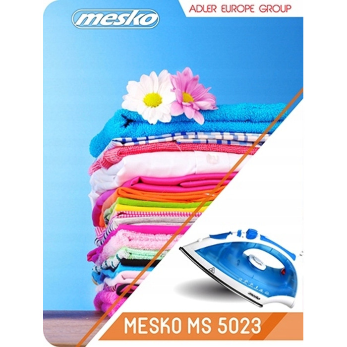 Парова праска Mesko 5023, 2200 Вт, сталева підошва