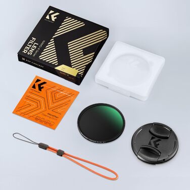 Поляризаційний фільтр K&F Concept 62mm CPL HD з оптичного скла та багатошаровим покриттям Nano-Xcel (з кришкою для об'єктива)