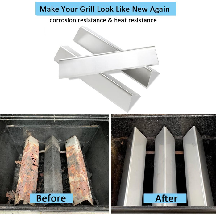 Заміна шампурів для гриля Weber Spirit I & II 200, Spirit E-210, E-220, S-210, S-220 (з передніми кнопками управління) - нержавіюча сталь