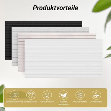 Акустичні панелі TONOR самоклеючі для звукоізоляції, шумопоглищаючі панелі для стін у студію, офіс та дім, 120x60x1.9 см, чорні (4 шт)