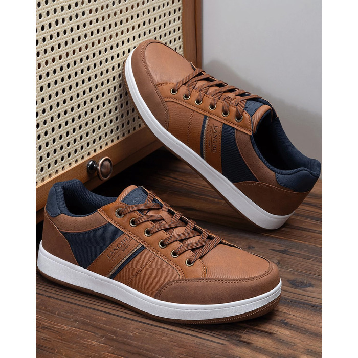 Чоловічі кросівки для відпочинку та ходьби: легкі, дихаючі, розмір 41-46 EU (43 EU), колір коричневий