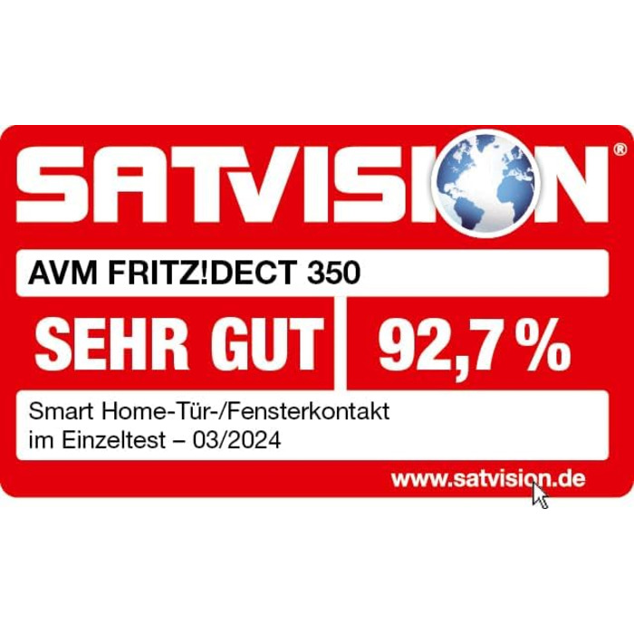 Контакт магнітний для дверей/вікон FRITZ!DECT 350 (Smart Home, DECT-ULE, сумісний з FRITZ!Box)