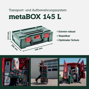 Акумуляторна сучкоріз Metabo MS 18 LTX 15 (18V) для обрізки дерев, шина 15 см, без АКБ та зарядного пристрою, у кейсі metaBOX