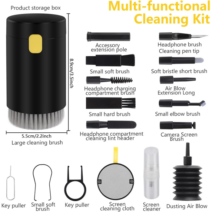 Набір для чищення електроніки MXTIMWAN 20 в 1: для AirPods, телефонів, клавіатур, камер та ноутбуків