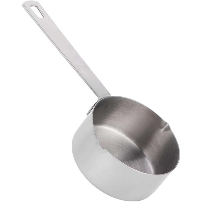 Stainless steel measuring spoon for baking, measuring cup, scoop with scale, kitchen supplies, tableware, utensils (measuring weight: 60 ml) (one color, 60 ml)