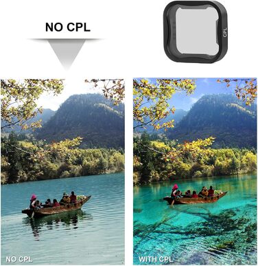 Фільтри для GoPro Hero 7 6 5: Набір SOONSUN (ND8, ND16, ND32, CPL, червоний, маджента) - 6 шт.