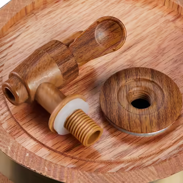 Relaxdays Schnapsfass made of oak wood