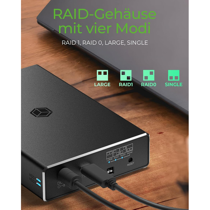 Зовнішня RAID-система Icy Box IB-RD2253-C31 для 2 SATA 2.5