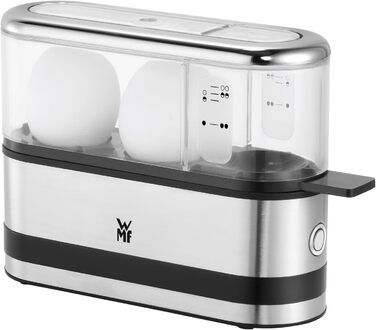 Електричний кошик для варіння яєць WMF Küchenminis на 2 яйця, з викруткою, BPA-free Tritan, 250W, Cromargan matt