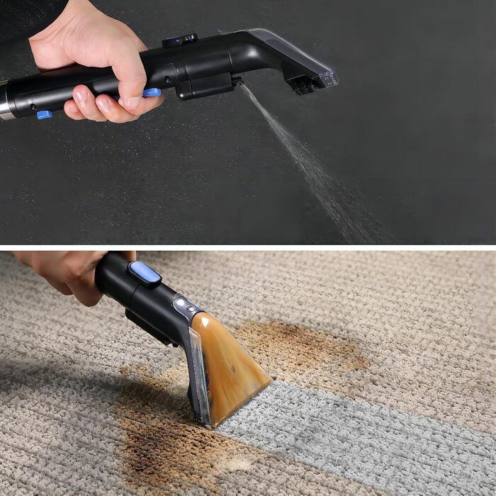 Пристрій для чищення м'яких меблів Slevoo 450W: мокрий/сухий пилосос з миючим засобом для килимів, диванів, меблів та авто