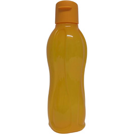 Tupperware to Go Eco 500ml Eco Easy Flip Top Water Bottle EcoEasy Bottle reusable 500 ml (blue turquoise) (Orange)