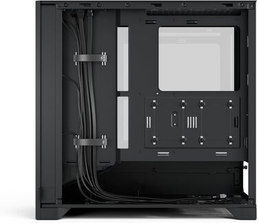 Корпус для ПК Fractal Design Pop Air 2 Black TG Mesh ATX, 3x 120 мм вентилятори, чорний, загартоване скло