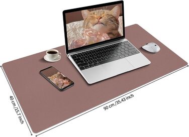 Підкладка під мишу для столу 80x40 см з PU-шкіри, легко очищається, захист столу від подряпин, антиковзаюча підкладка для офісу та дому