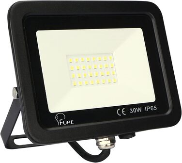 LED Floodlights Outdoor, LED Floodlights 100W, LED Outdoor Floodlights IP65 Waterproof, LED Spotlight 10000LM, LED Spotlight Outdoor 3000K Warm White, for Backyard, Garage, Hallway, Garden [Black] (6500k Cool White, 35W [1 Piece Black])