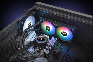 Система водяного охолодження Thermaltake TH280 V2 Sync AIO з RGB підсвічуванням Infinity Mirror (240mm)