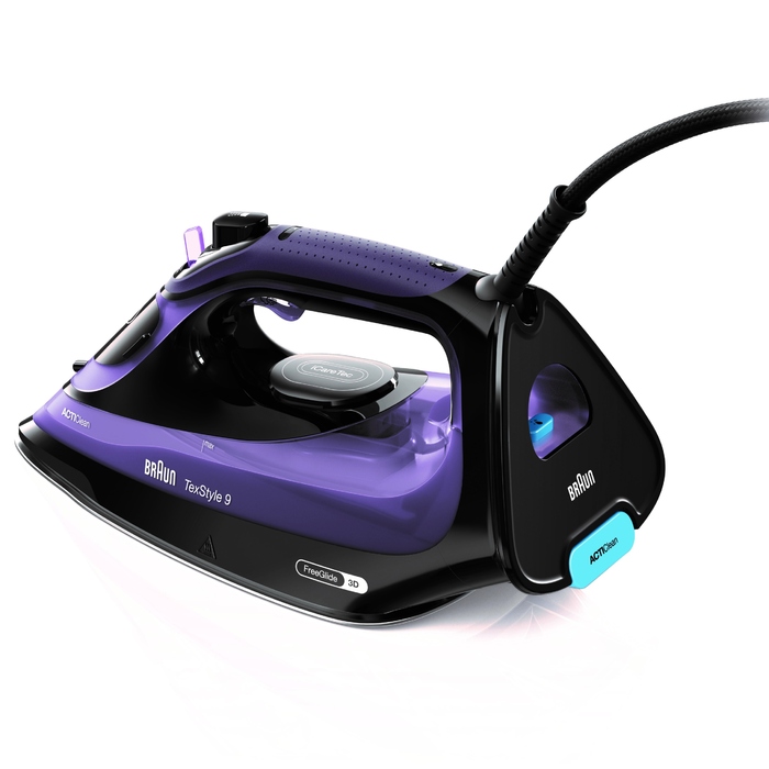 Парова праска Braun TexStyle 9 SI9661VI FreeGlide 3D, 250 г/хв
