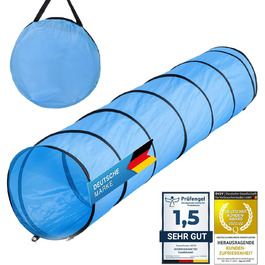 Туннель для аджиліті для собак - ігровий тунель, тунель для аджиліті, собача печера, з кілочками та сумкою для перенесення, 300 x 50 см, 300 см