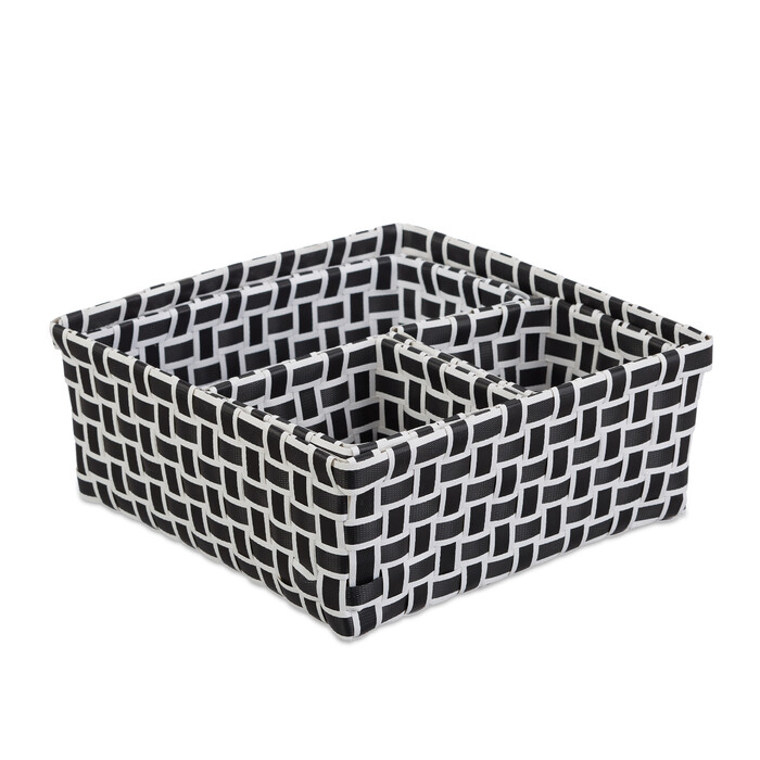 Relaxdays Woven Storage Baskets - Set of 4