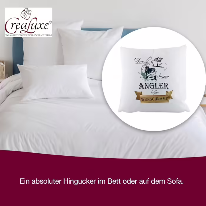Fluffy Pillow - The best anglers' wish name decorative pillow, sofa pillow, printed pillow, cotton pillow