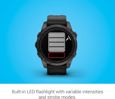 Розумний годинник Garmin epix Pro (Gen 2) Sapphire Edition 51 мм: високопродуктивний, з ліхтариком та просунутою технологією тренувань