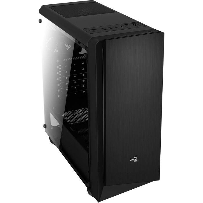 Корпус для ПК AeroCool RIFT ATX, RGB підсвітка (13 режимів), 120мм вентилятор, чорний