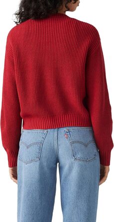 Levi's Daen Snowflake - жіноча в'язана жилетка, колір Scarlet Smile (L)