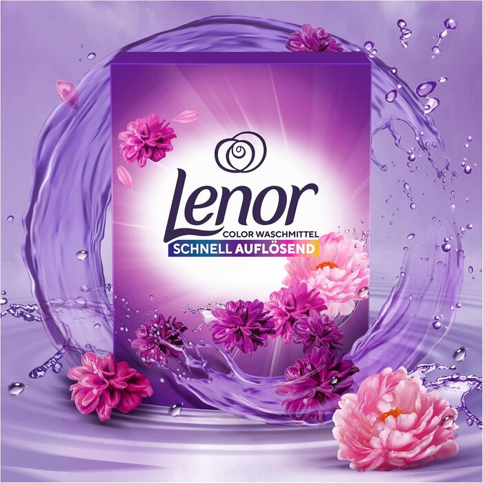 Пральний порошок Lenor Amethyst Blütentraum для прання білизни, 3.6 кг (на 90 прань)