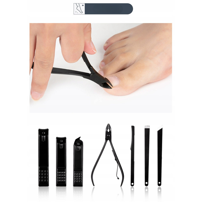 Набір для манікюру та педикюру 18 в 1: професійний набір для догляду за нігтями з кусачками та щипчиками