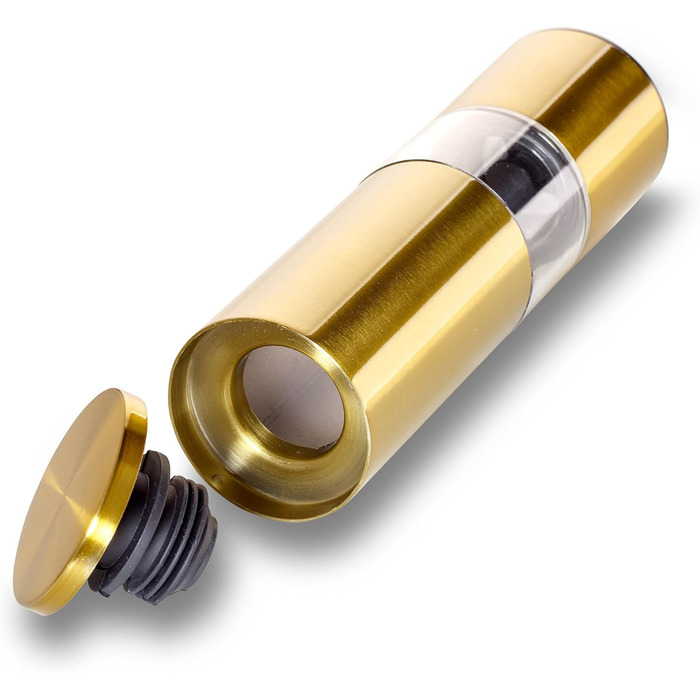 Набір для мелення перцю та солі Echtwerk (2 шт.), з нержавіючої сталі, ABS-керамічний механізм, ручний, для перцю, солі та чилі, Gold Edition