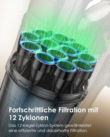 Бездротовий пилосос Linkifly A11: потужний акумуляторний пилосос, 600 Вт, 48 кПа, 60 хв роботи, технологія Anti-Tangle, для твердих підлог, килимів та плитки