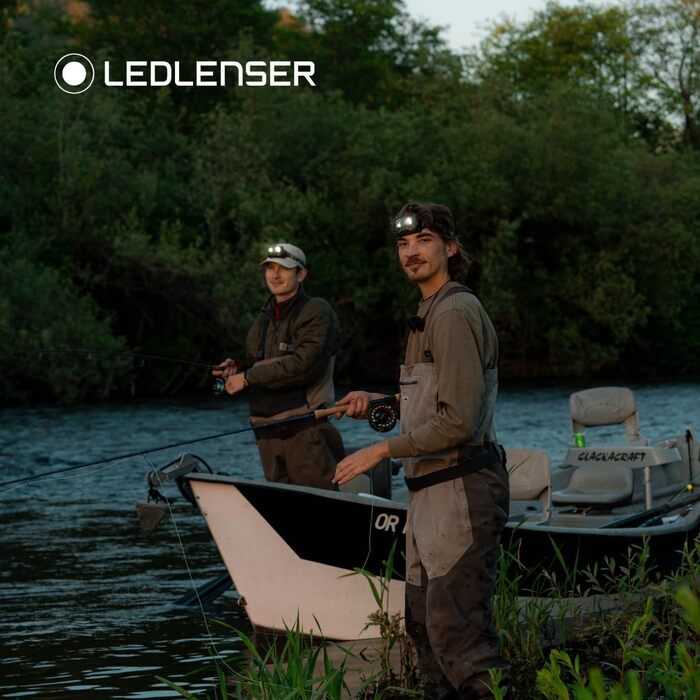 Налобний ліхтар Ledlenser HF8R Core, 1600 люмен, перезаряджуваний, LED, з червоним світлом, водонепроникний IP68, камуфляж, для туризму та активного відпочинку