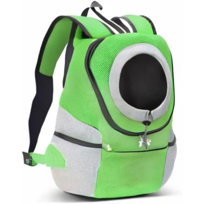 Рюкзак для собак та котів ALLSOPETS, переноска для малих тварин, рюкзак для велосипеда/мотоцикла, для походів та активного відпочинку (Моховий, L)