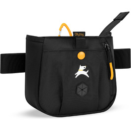 ОлліДог Backcountry Tagestasche - сумка для ласощів та відходів для собак, з кліпсою на пояс, Raven S'25