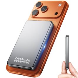 Power Bank MiniMag Ultra Slim 5000mAh з PD 22.5W та бездротовою зарядкою 15W (Mini, Portable, iPhone, Android)